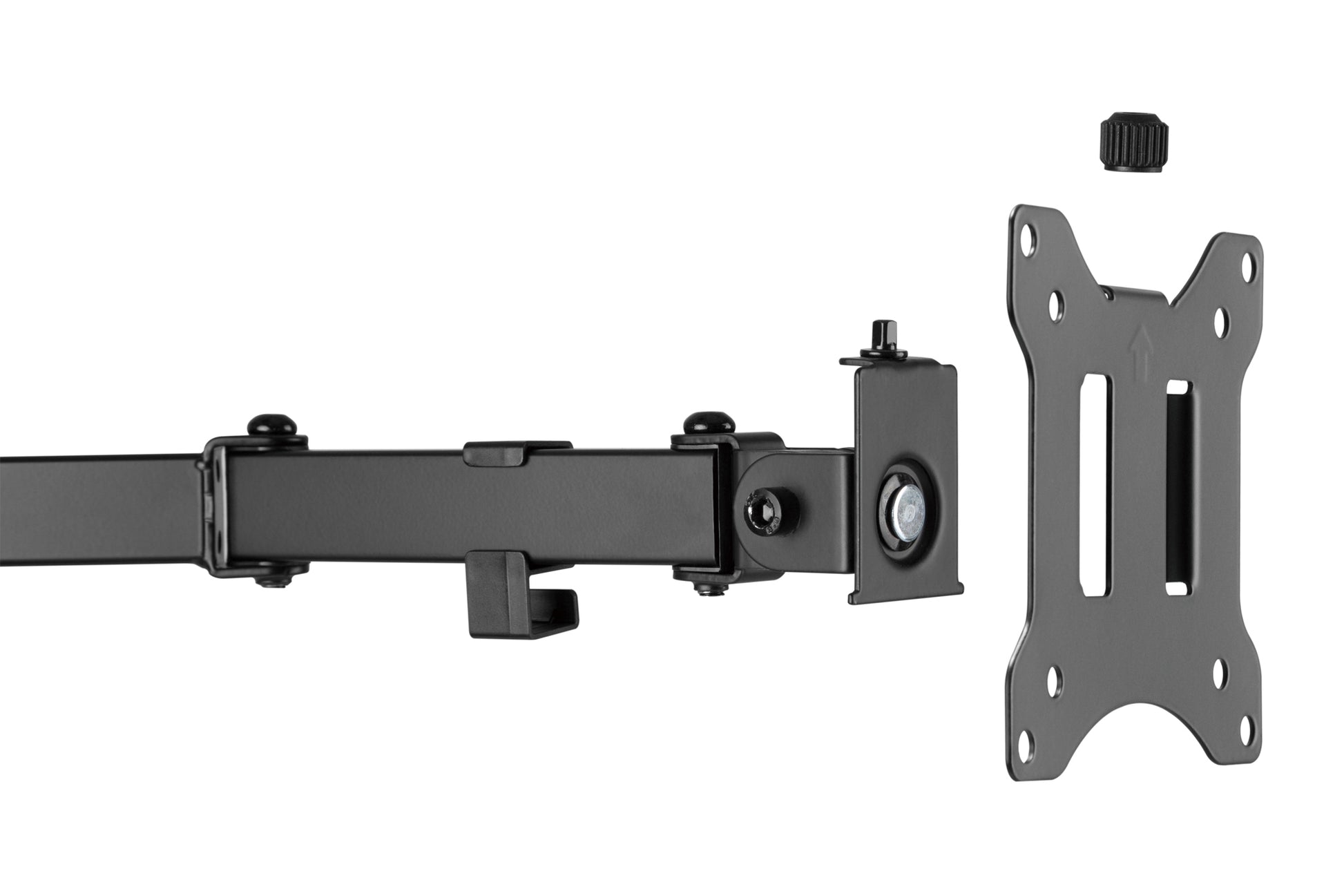 Digitus Monitorhalterung, 2 Monitore, Standfuss, bis 32", 8 kg, Schwarz