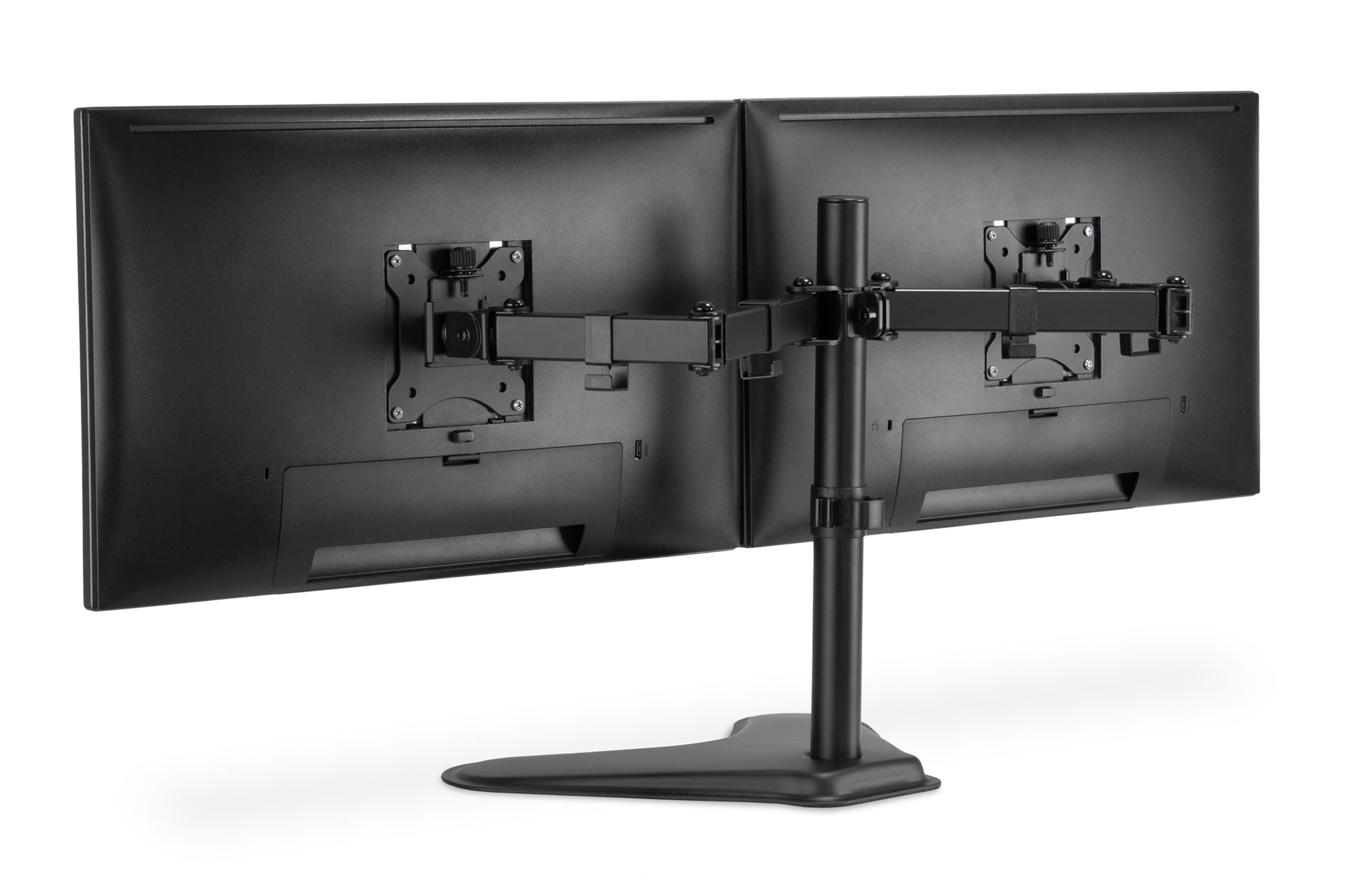 Digitus Monitorhalterung, 2 Monitore, Standfuss, bis 32", 8 kg, Schwarz