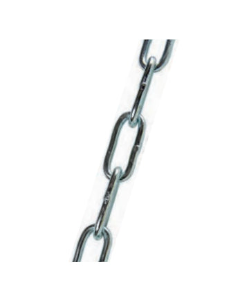 Meister & Cie Meister Rundstahlkette – Ø 4 mm × 5 m, verzinkt, silber, Nutzlast 100 kg