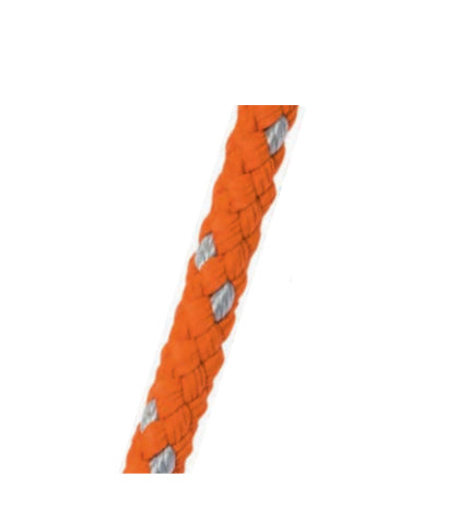 Meister & Cie Meister – Kordel Polypropylen, orange/silber Ø 12 mm × 10 m, Reisskraft 1200 kg