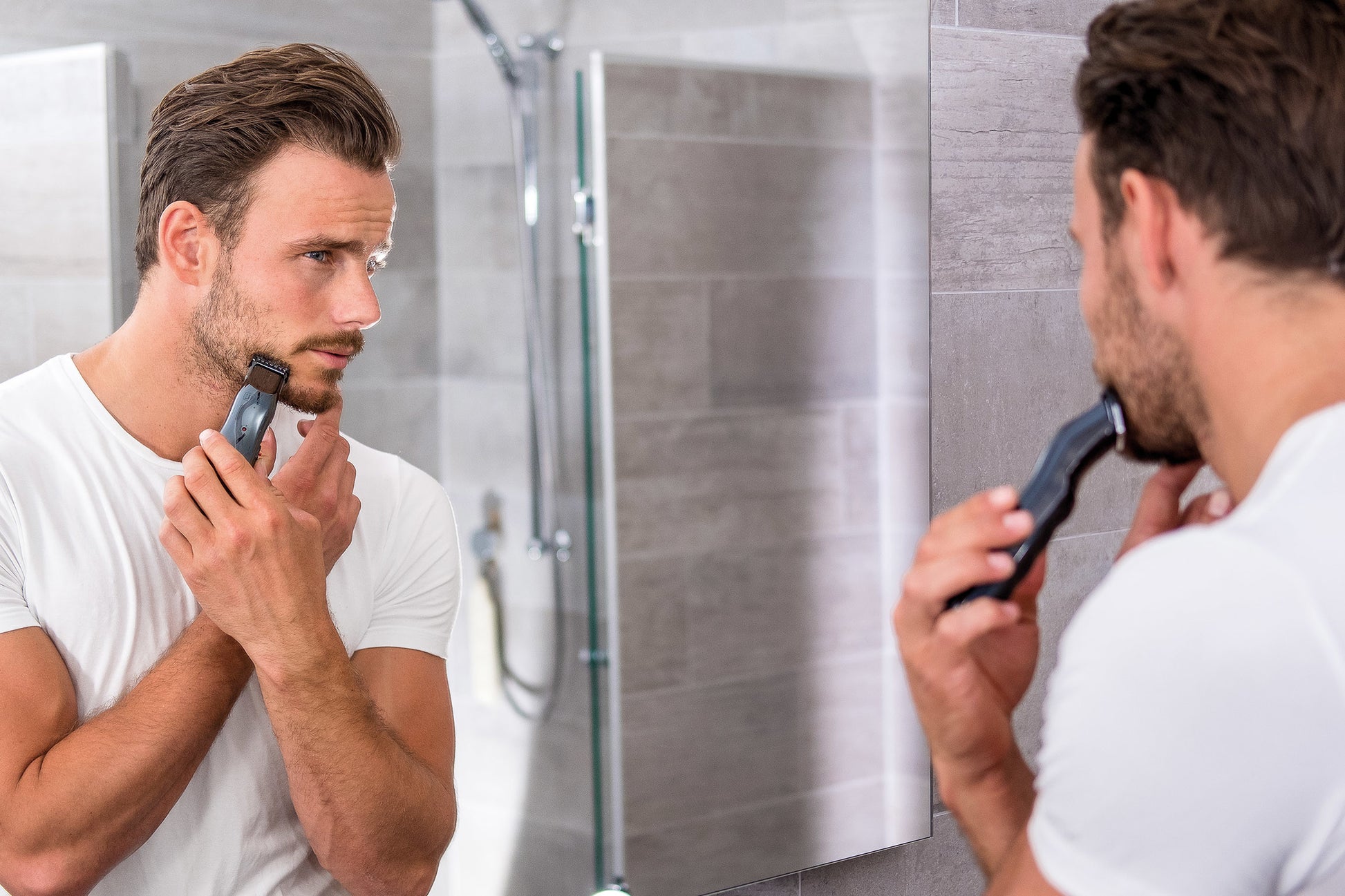 Wahl Bartschneider Grooms Man 9918-1416 – Akkubetrieben, 60 Min Laufzeit, Schnittlänge 0,7–12 mm – Schwarz