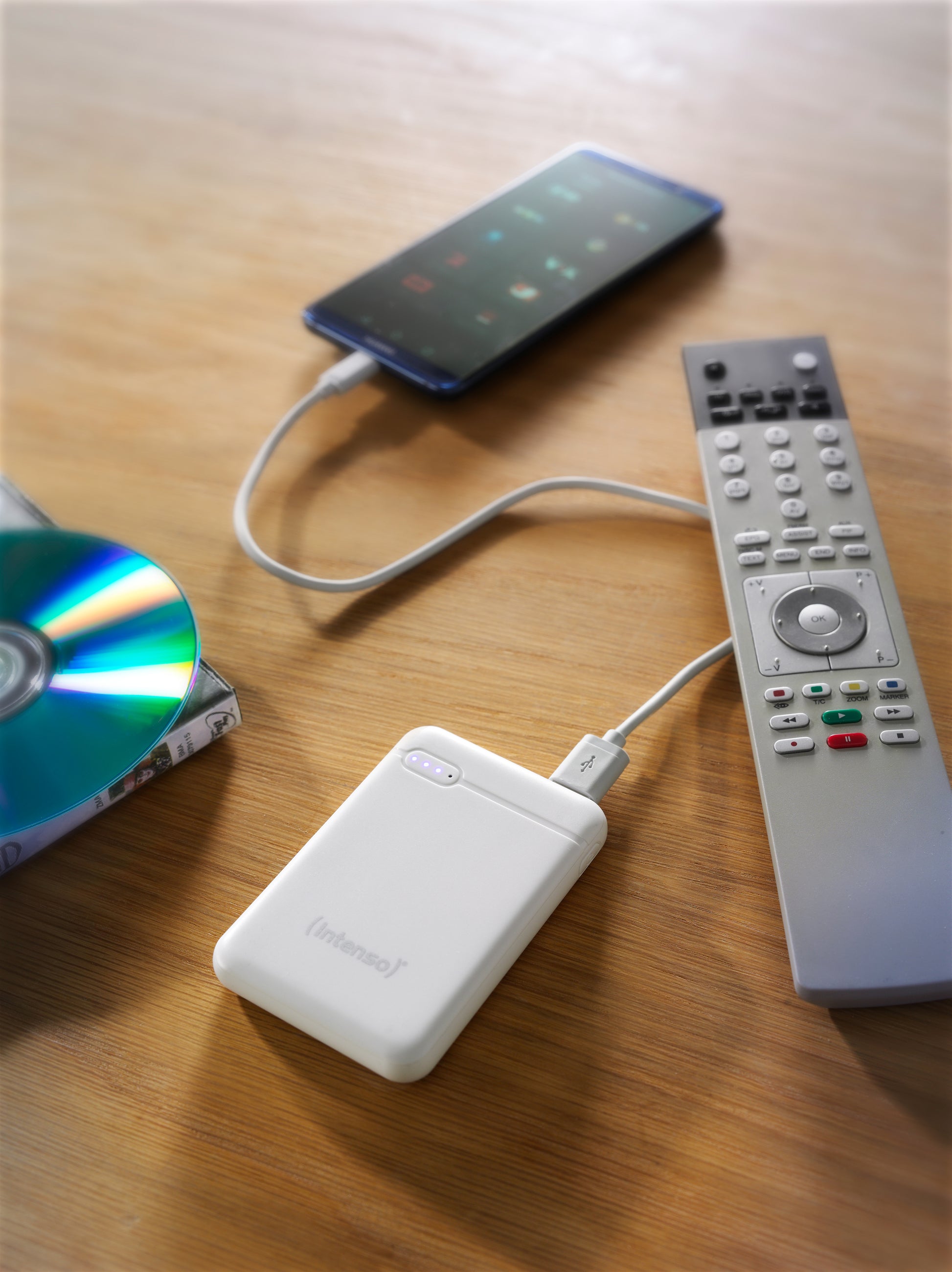 Intenso XS5000 Powerbank 5'000 mAh – 1× USB-C, 1× USB-A, weiss