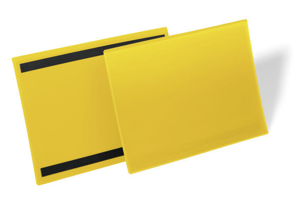 Durable Magnetclip – 210 × 297 mm, gelb, wiederablösbar, 50er-Pack