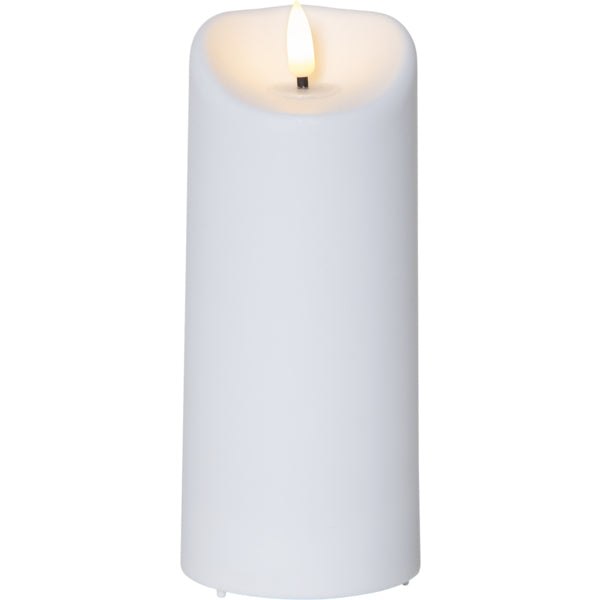 Star Trading Dekorative Aussenleuchte – 0,03 W, Warmweiss – IP44 – Batteriebetrieb – Timer 6/18 h, flackernd, 2×AA