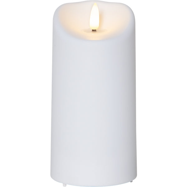 Star Trading Dekorative Aussenleuchte – Ø 7,5 cm – Warmweiss – IP44 – Batteriebetrieb, Timer 6/18 h – Kunststoff