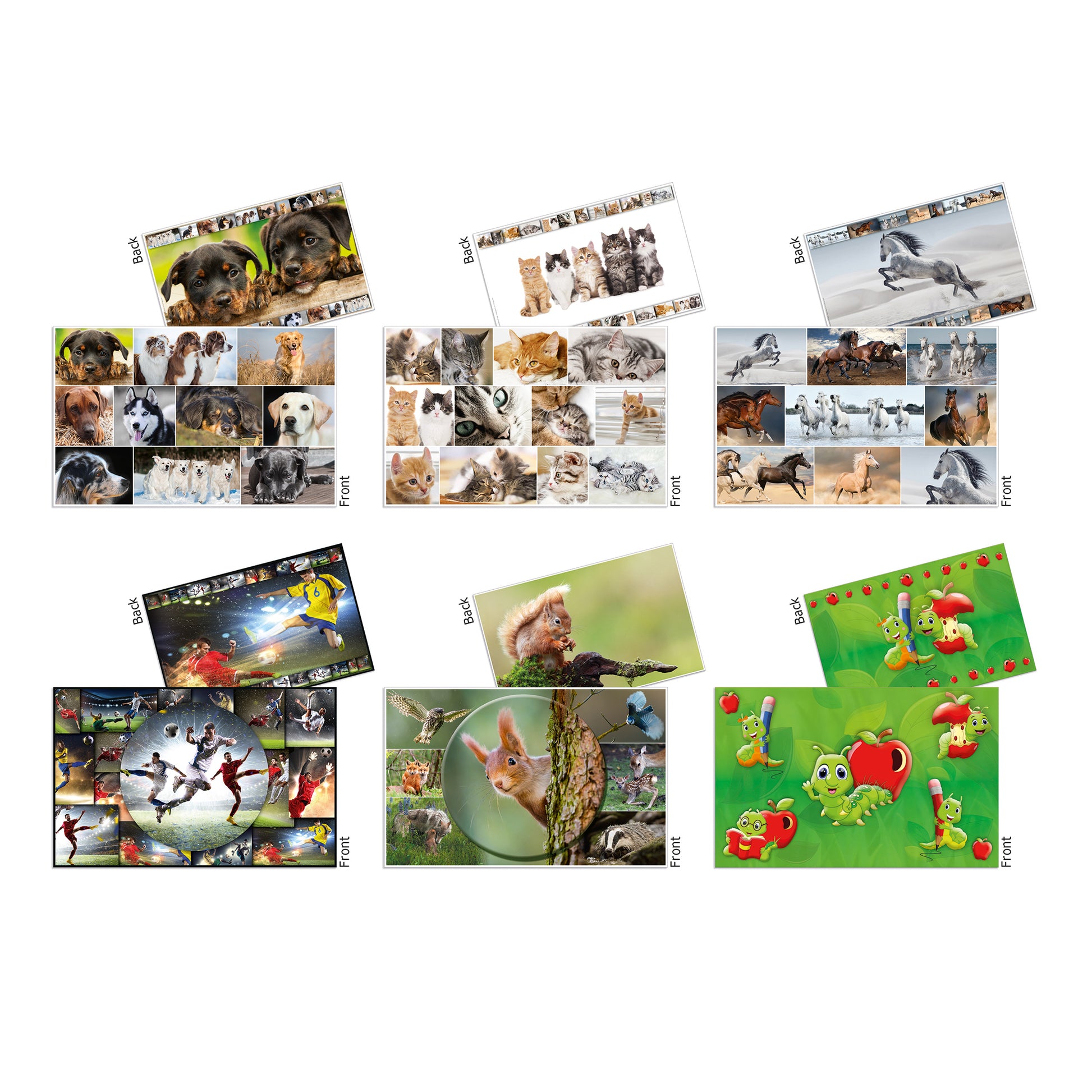 HERMA Schreibunterlage Animals – Hund – 550 × 350 mm – Kunststoff, rutschfest