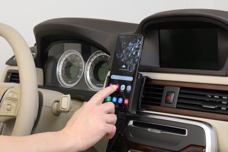 Brodit Auto-Halterung, Schraubbefestigung, mit Zigarettenanzünder, 360° – für Galaxy S20 Ultra 5G – Schwarz
