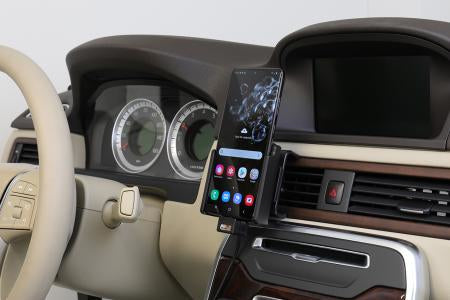 Brodit Auto-Halterung, Schraubbefestigung, mit Zigarettenanzünder, 360° – für Galaxy S20 Ultra 5G – Schwarz