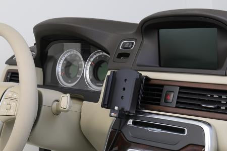 Brodit Auto-Halterung, Schraubbefestigung, mit Zigarettenanzünder, 360° – für Galaxy S20 Ultra 5G – Schwarz