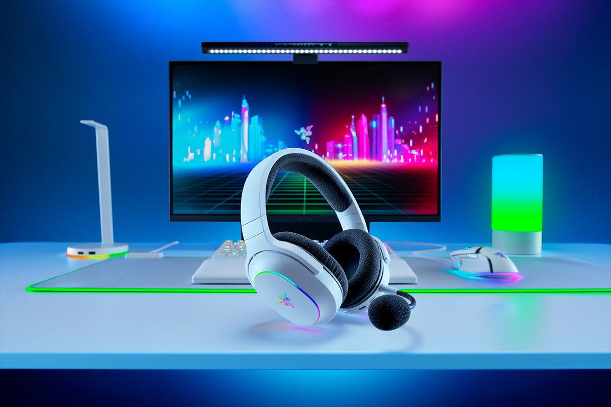 Razer Barracuda X Chroma – Gaming-Headset – Bluetooth, 2,4 GHz – Weiss – für Nintendo Switch – bis 70 h