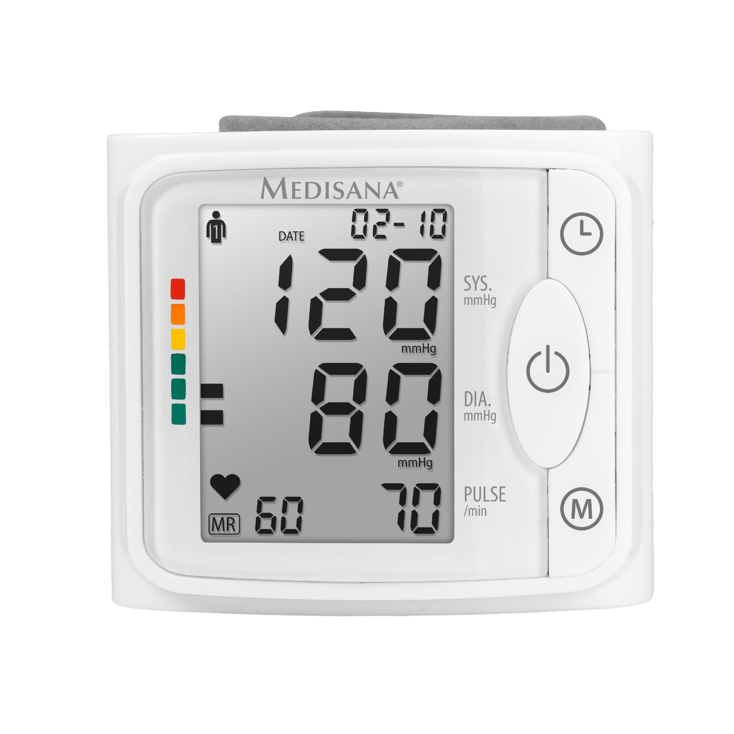 Medisana Blutdruckmessgerät BW 320 – Handgelenk, automatisch, 240 Speicher – 12,5–21,5 cm – Grau/Weiss