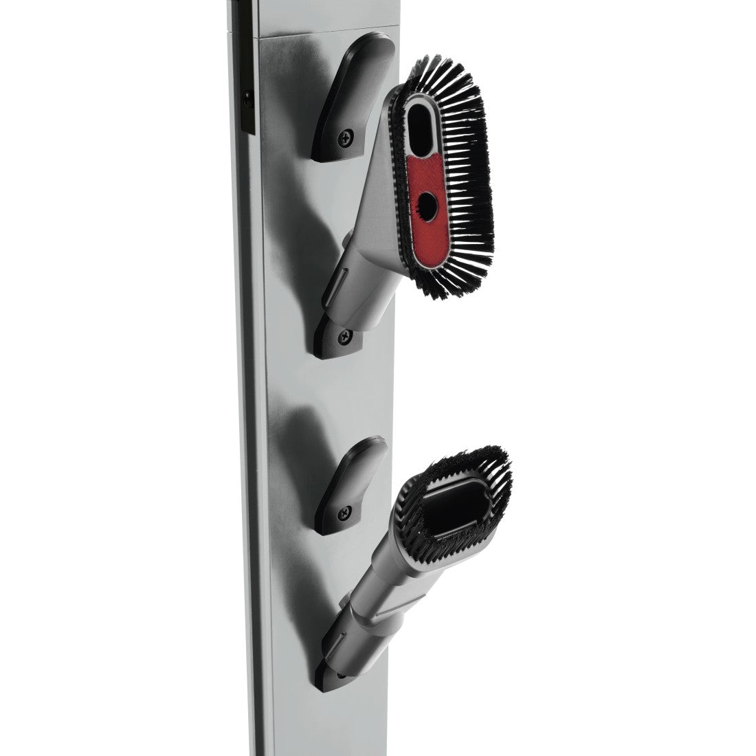 Xavax Zubehörhalter 00110235 – Standfuss – Aluminium, schwarz, für Stabstaubsauger – 22,0 × 29,5 × 128,0 cm