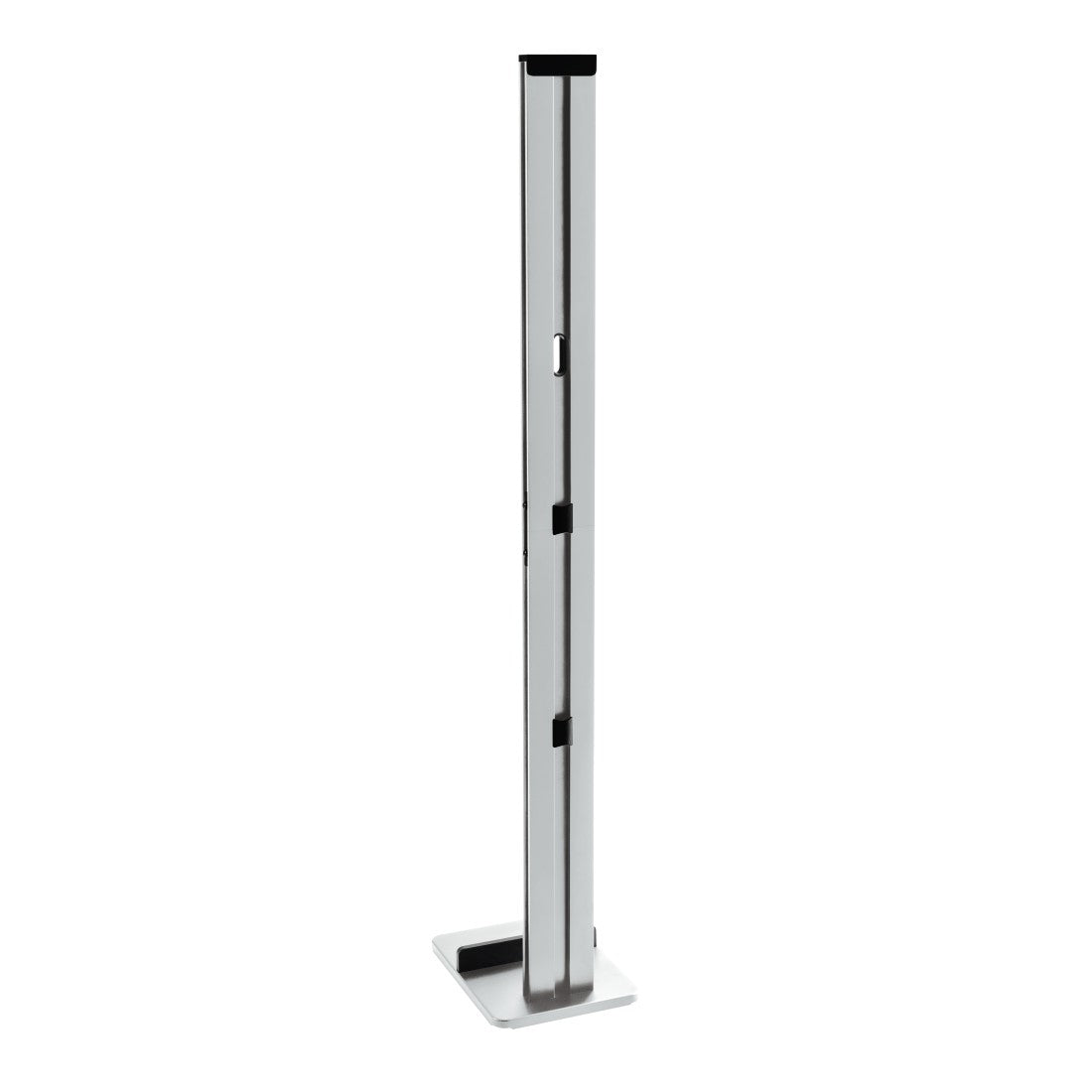 Xavax Zubehörhalter 00110235 – Standfuss – Aluminium, schwarz, für Stabstaubsauger – 22,0 × 29,5 × 128,0 cm