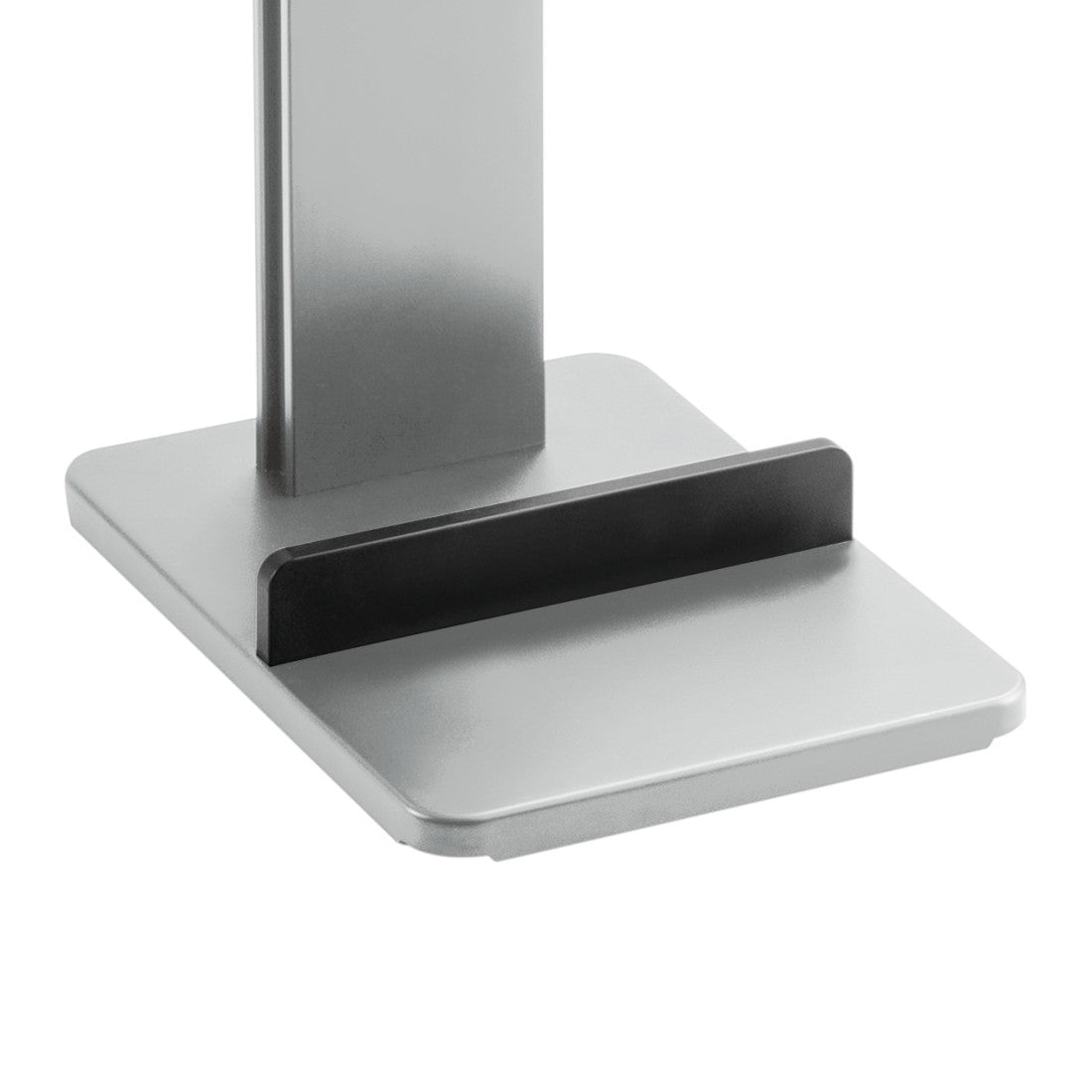 Xavax Zubehörhalter 00110235 – Standfuss – Aluminium, schwarz, für Stabstaubsauger – 22,0 × 29,5 × 128,0 cm