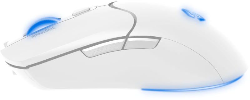SPEEDLINK VELOX SL-680102 – Gaming-Maus – Kabellos (2,4 GHz), 4800 DPI, RGB-Beleuchtung, rechts, Weiss