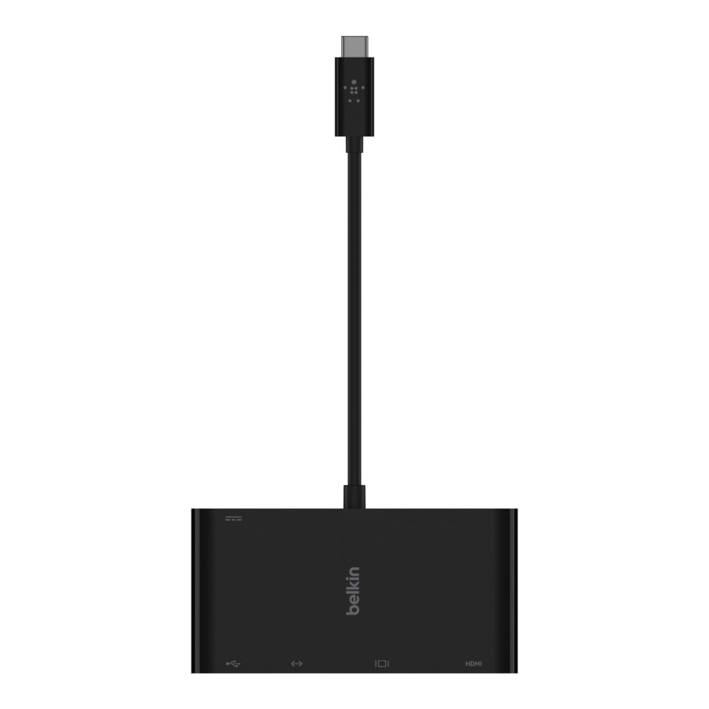 Belkin AVC004BTBK USB-C Multiport-Adapter – HDMI, VGA, RJ-45, USB-A, 4K (3840 × 2160) – 15 cm – Schwarz