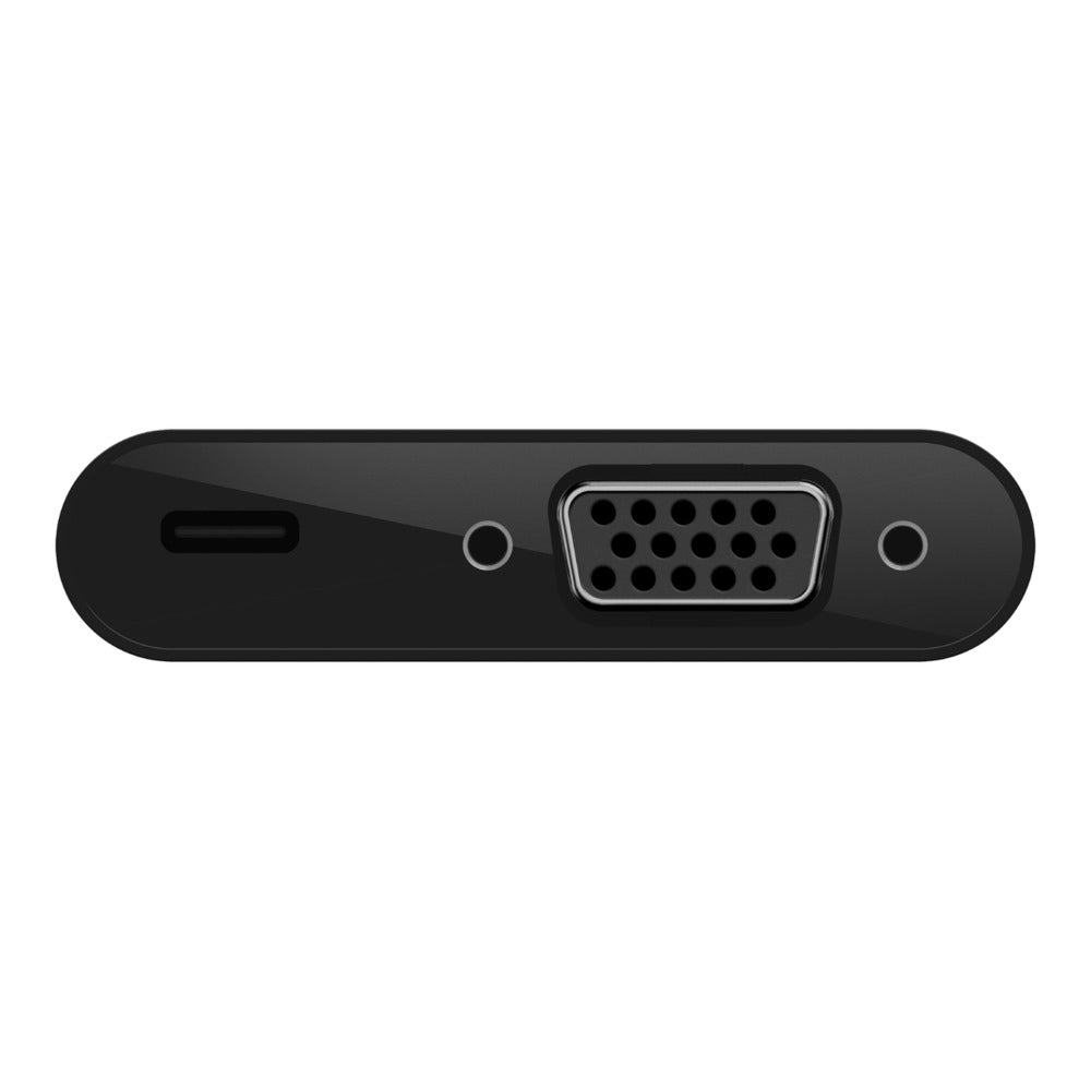 Belkin AVC001BTBK USB-C zu VGA Adapter – USB 3.2 Gen 1 (5 Gbit/s), Plug & Play – für Windows/Mac – Schwarz