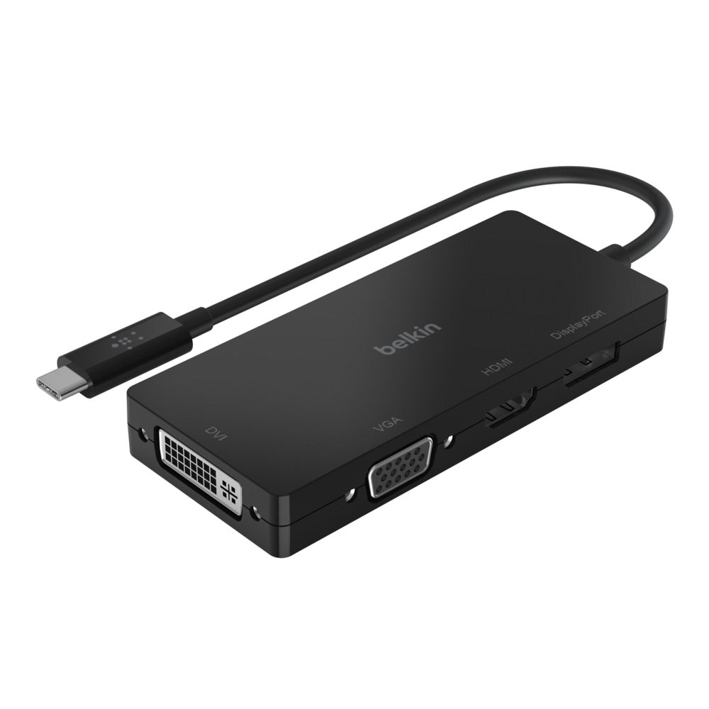 Belkin AVC003BTBK USB-C zu HDMI/DisplayPort/VGA Adapter – 4K (3840 × 2160) – für iPad mini 6, M1 Macs