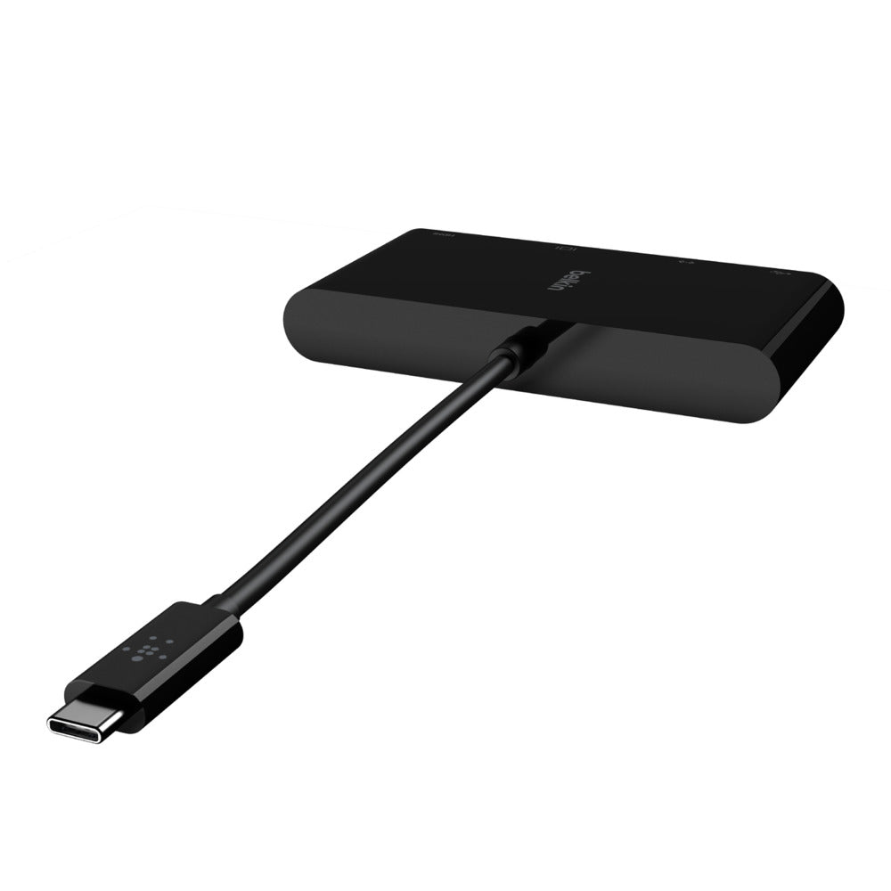 Belkin AVC005BTBK Multiport-Adapter – USB-C, 1× HDMI, 1× VGA, 1× USB-A, für Windows/Mac