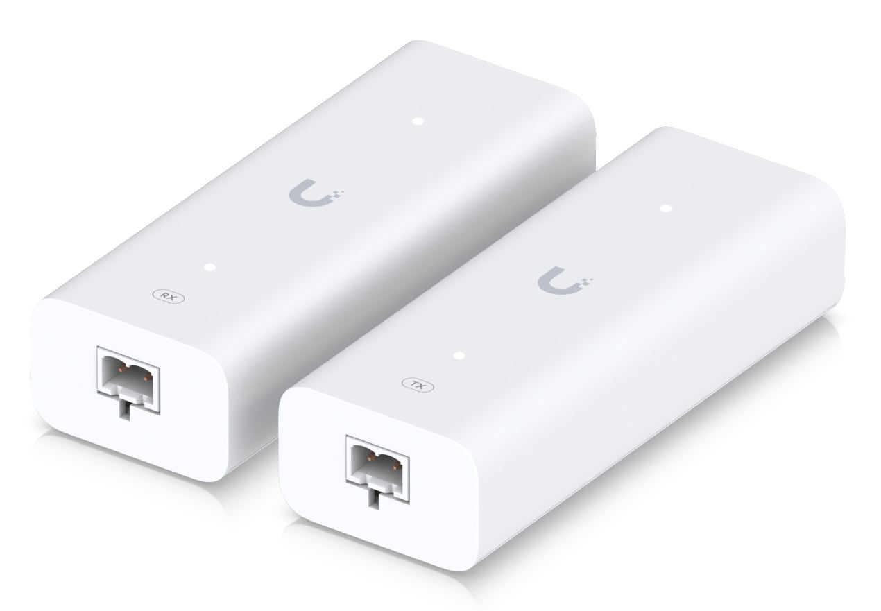 Ubiquiti UACC Retrofit PoE 2-Draht – Ethernet Extender – 2× RJ-45, 2× PoE, 85 Mbit/s, 2-Draht/Koax, Wandmontage, Weiss