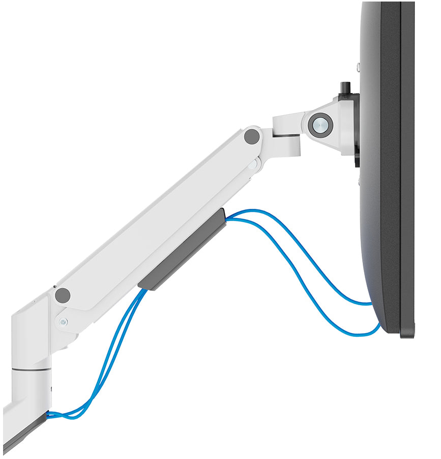 Neomounts NEXT DS70-250WH1 – Monitorarm, Klemme/Durchführung, bis 35", VESA 75 × 75/100 × 100 mm, 9 kg