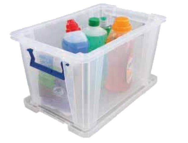 Fellowes ProStore Aufbewahrungsbox 26 l – mit Deckel, 470 × 290 × 300 mm, transparent, Kunststoff (PP)