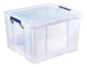 Fellowes ProStore Aufbewahrungsbox 48 L – mit Deckel, 480 × 315 × 440 mm, transparent, Kunststoff (PP)