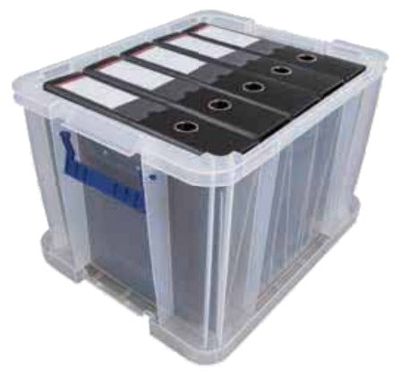 Fellowes ProStore Aufbewahrungsbox 36 L – 475 × 315 × 380 mm, transparent, Kunststoff (PP)