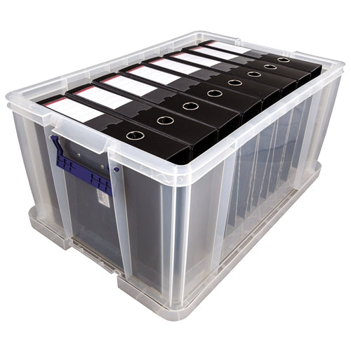 Fellowes Aufbewahrungsbox – Polypropylen, Transparent, 57,5 × 37,5 × 38,5 cm – 3er-Pack