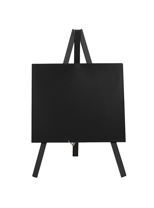 Securit Tischkreidetafel MNI-BL-KR – 150 × 240 mm hoch – Metall, Holz, schwarz – Tisch – 1 Stk.