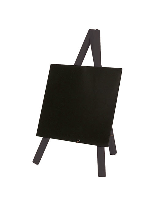 Securit Tischkreidetafel MNI-BL-KR – 150 × 240 mm hoch – Metall, Holz, schwarz – Tisch – 1 Stk.
