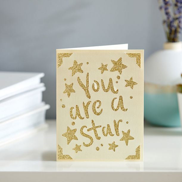 Cricut Grusskarte Glitz and Glam – 107 × 139 mm – Papier, 10er Pack