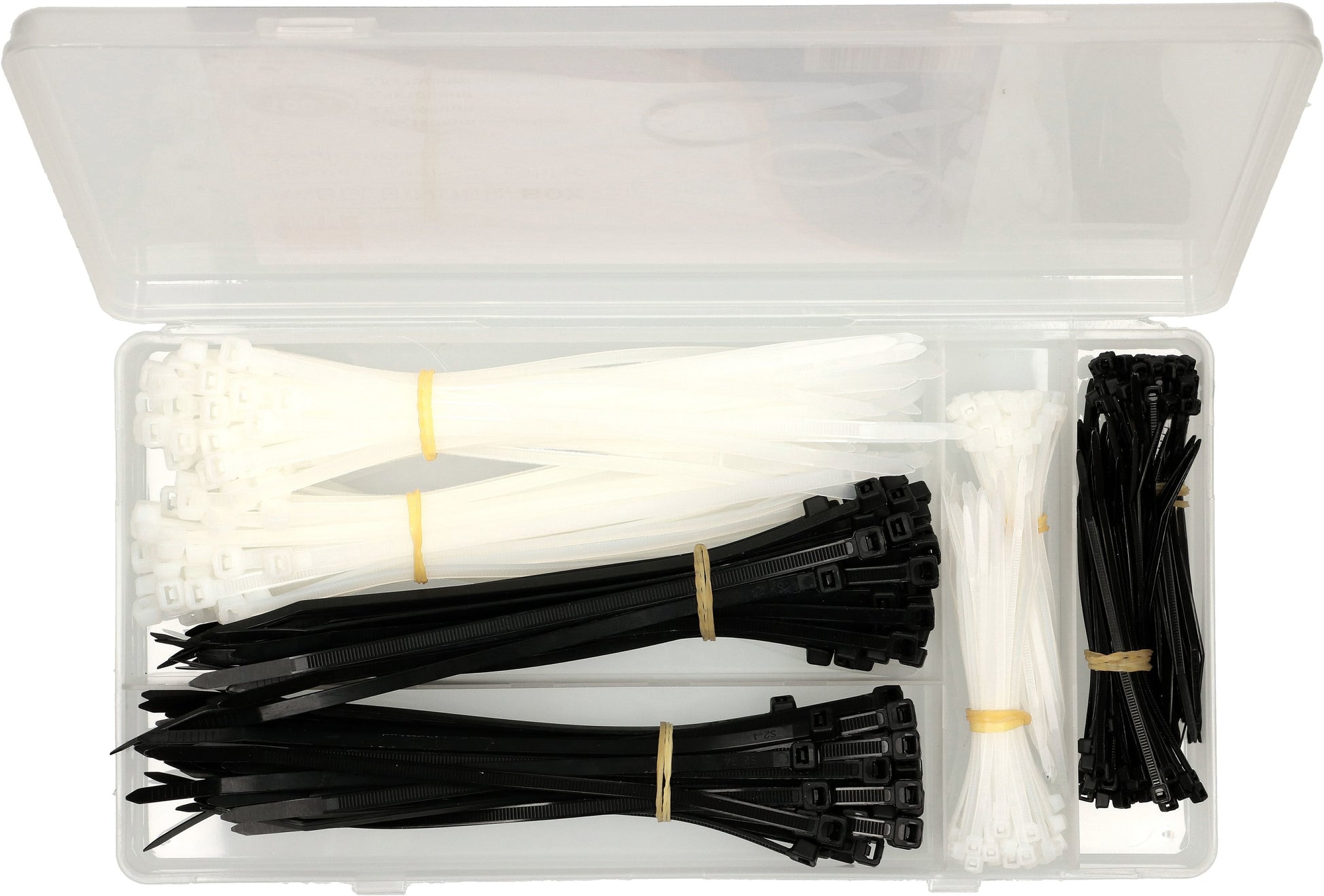 Max Hauri AG Max Hauri Kabelbinder-Set, 4,5×100 mm, 400er-Pack – Schwarz/Weiss