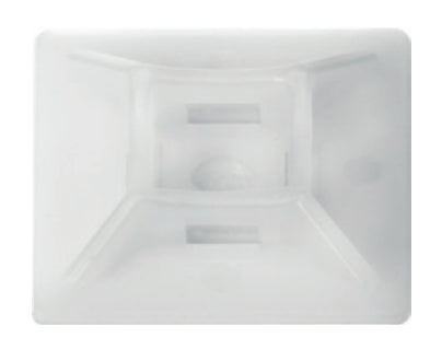Max Hauri AG Max Hauri Kabelhalter, selbstklebend, 25×25 mm, 10er-Pack – weiss