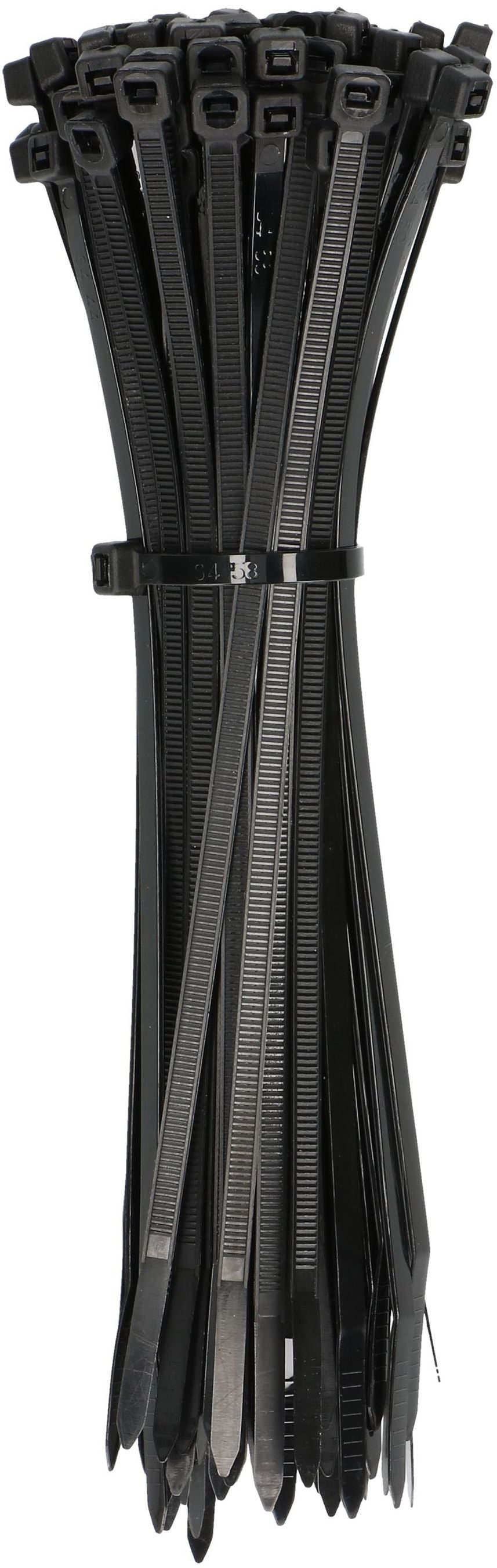 Max Hauri AG Max Hauri Kabelbinder, 150×3,6 mm, 100er-Pack, Polyamid – Schwarz