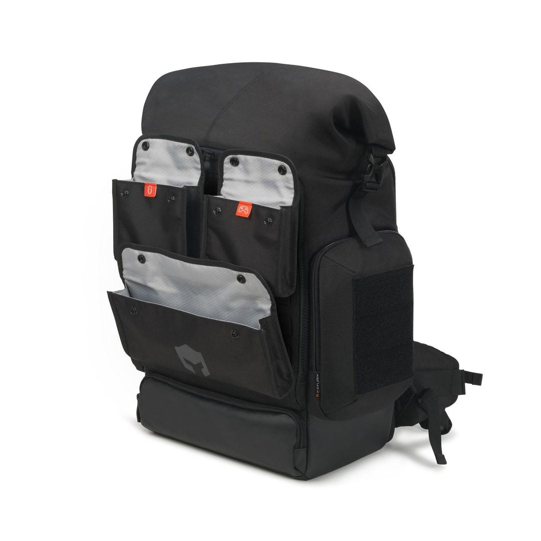 CATURIX Gaming-Notebook-Rucksack Decisiun Ecotec – wasserabweisend, TPU – Schwarz, 420 × 470 × 230 mm
