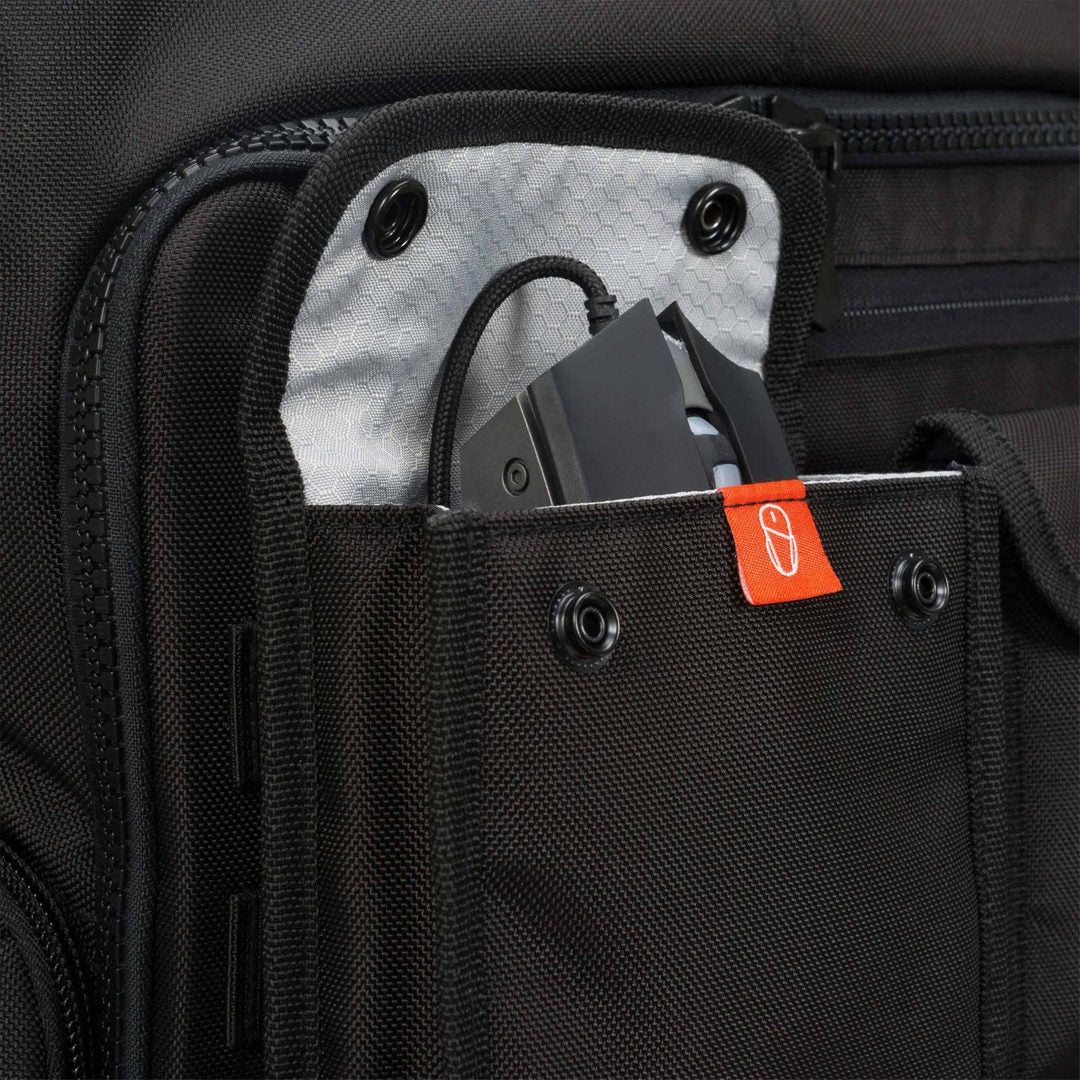 CATURIX Gaming-Notebook-Rucksack Decisiun Ecotec – wasserabweisend, TPU – Schwarz, 420 × 470 × 230 mm
