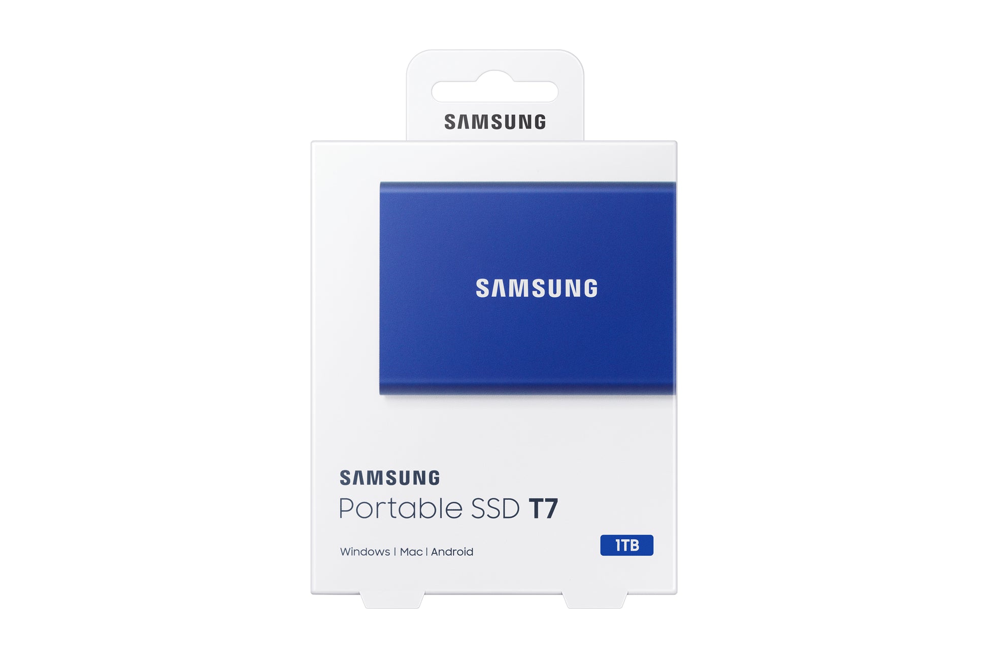 Samsung T7 Speichergerät – 1 TB, USB Typ-C (USB 3.2 Gen 2), Hardwareverschlüsselung (256-bit AES)