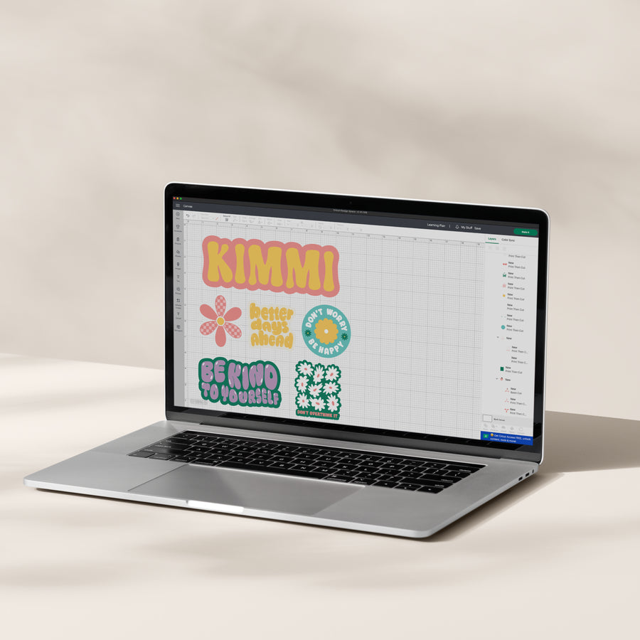 Cricut Stickerpapier – für Cricut Maker, Cricut Explore und Cricut Joy Xtra – A4 – Weiss – 8 Blatt