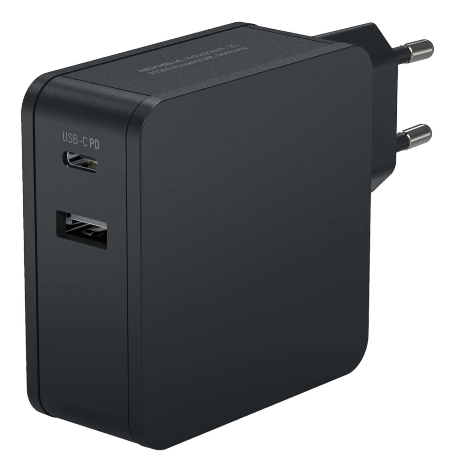 Ansmann HOME CHARGER 265PD USB-Ladegerät 60 W – USB-C×1, USB-A×1 – PD – EU-Stecker (Typ C) – Schwarz