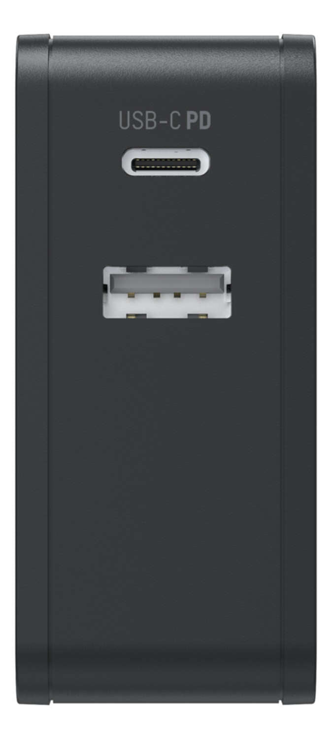 Ansmann HOME CHARGER 265PD USB-Ladegerät 60 W – USB-C×1, USB-A×1 – PD – EU-Stecker (Typ C) – Schwarz