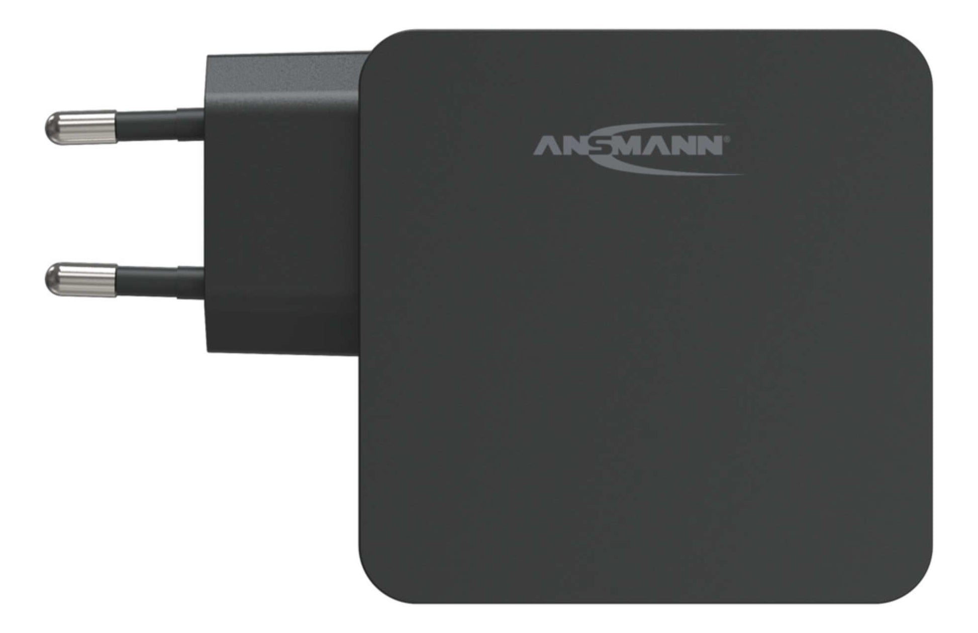 Ansmann HOME CHARGER 265PD USB-Ladegerät 60 W – USB-C×1, USB-A×1 – PD – EU-Stecker (Typ C) – Schwarz