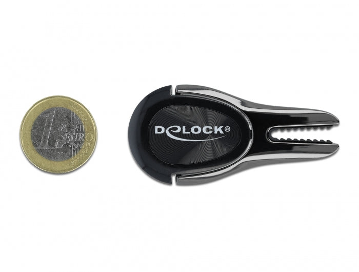 DeLOCK Auto-Halterung, Lüftung, 360° drehbar – universal – Anthrazit, Metall/Kunststoff