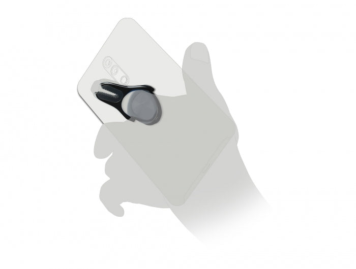 DeLOCK Auto-Halterung, Lüftung, 360° drehbar – universal – Anthrazit, Metall/Kunststoff