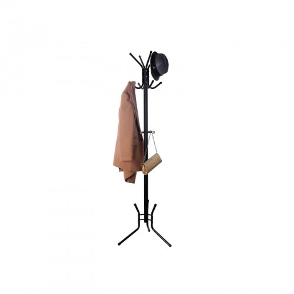 Songmics Garderobenständer – 8 Haken, Stahl, Schwarz