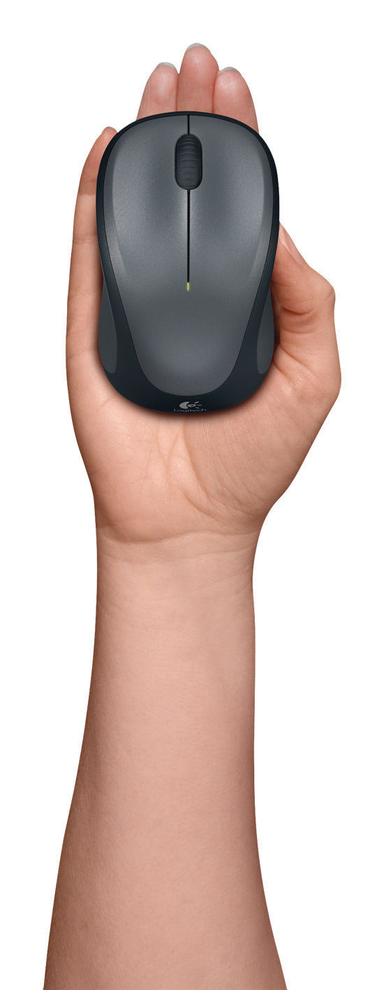 Logitech M235 – Maus – Kabellos (2,4 GHz), Rechts, Schwarz