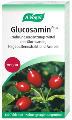 A.Vogel Glucosamin Plus Tabletten – mit Hagebuttenextrakt – glutenfrei, vegan – 60 Stück