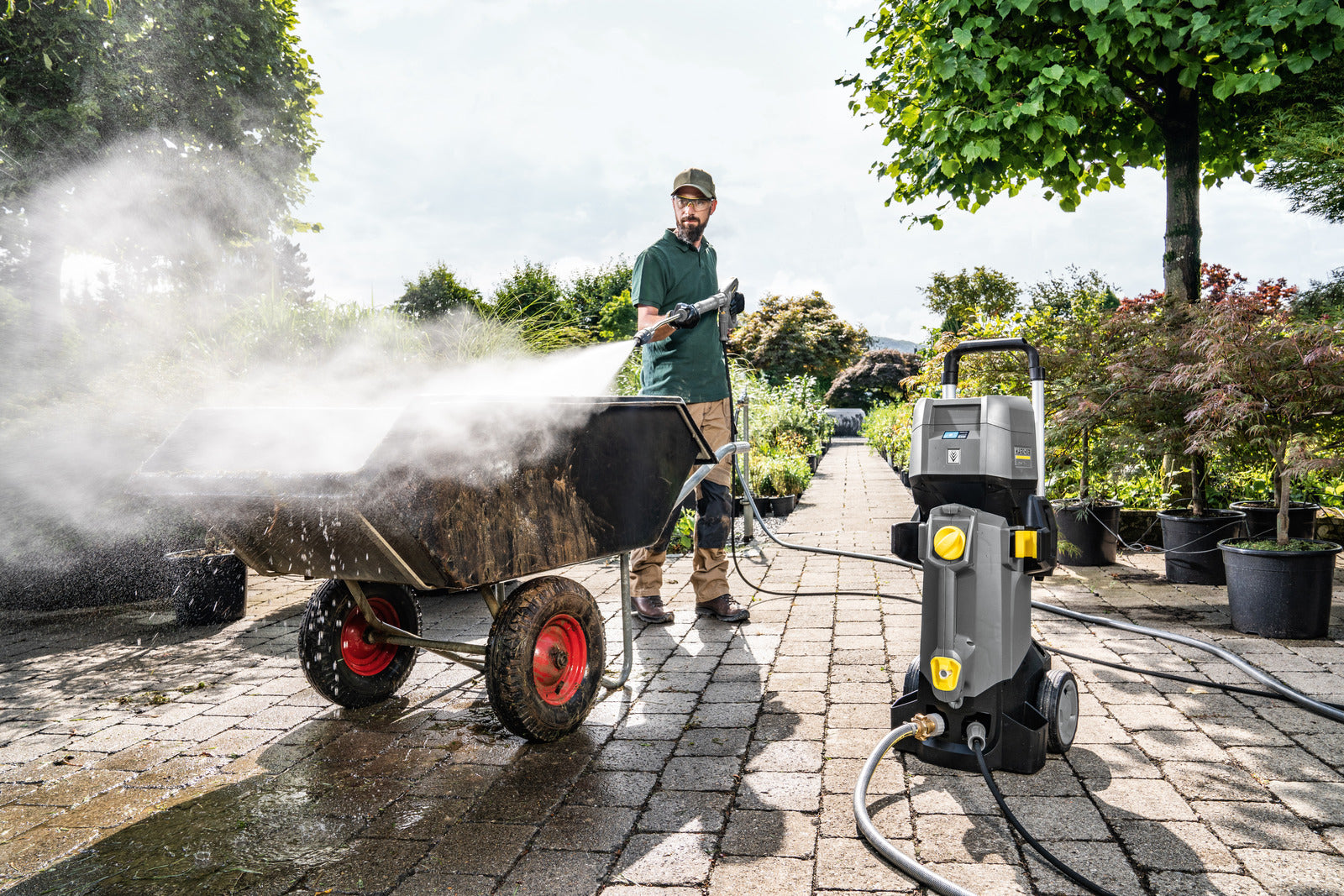 Kärcher HD 4/11 C Bp Pack Plus Hochdruckreiniger – 36 V – 110 bar, 400 l/h – Kärcher Battery Power