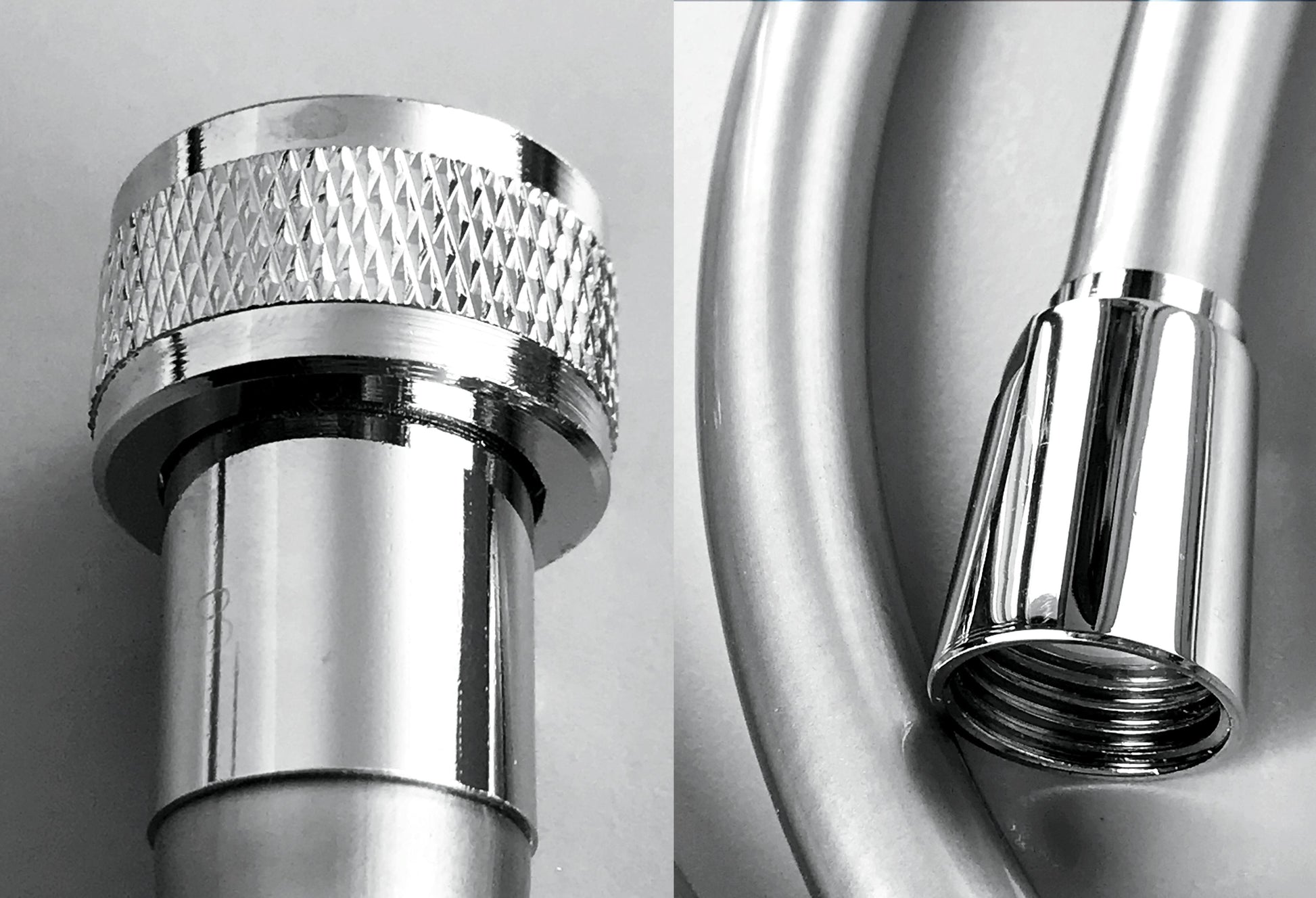 AquaClic Brauseschlauch Flex Argento – 175 cm, PVC/Polyurethan, 1/2" Anschluss, Silber