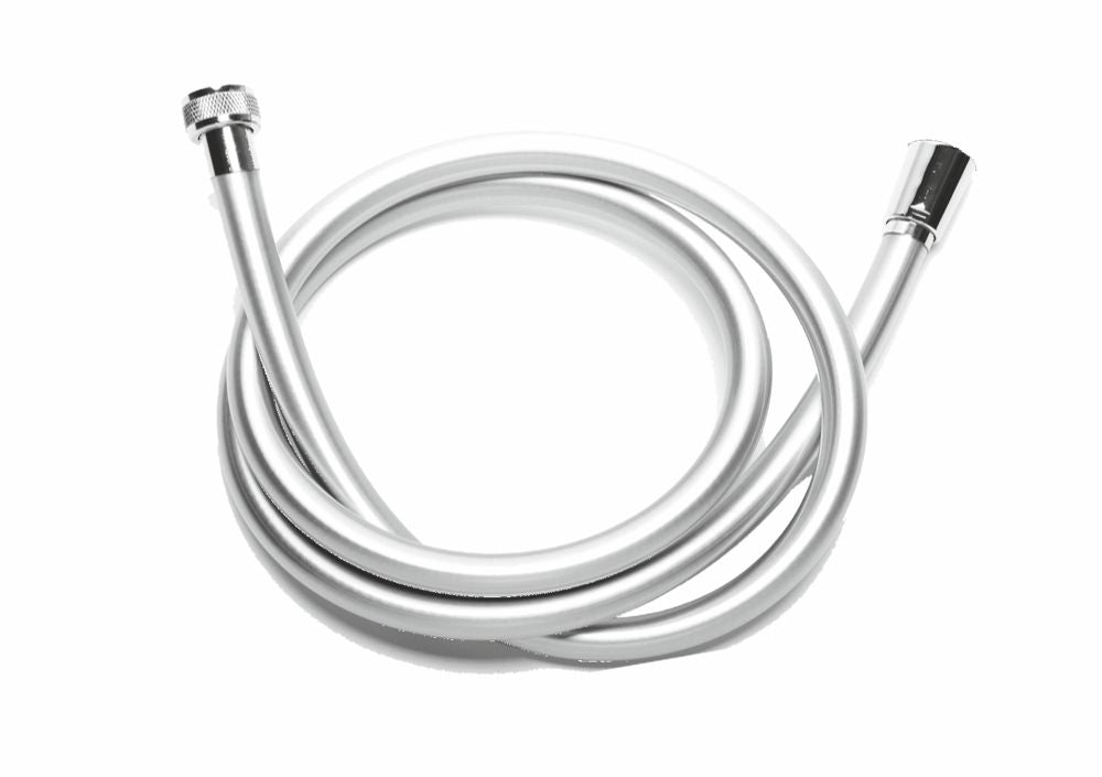 AquaClic Brauseschlauch Flex Argento – 175 cm, PVC/Polyurethan, 1/2" Anschluss, Silber